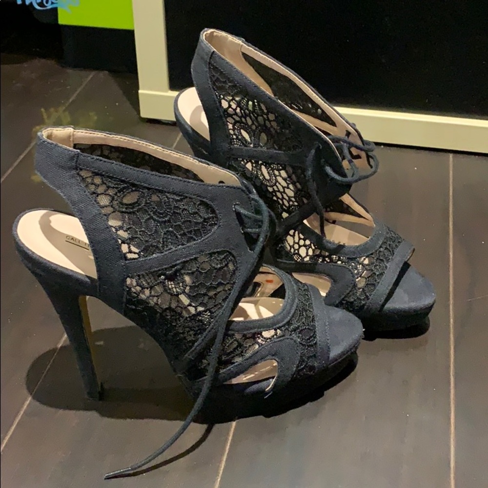 Call it Spring lace platform sandals